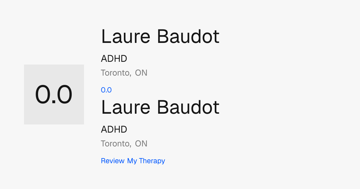 Laure Baudot, DipPsy Reviews in Toronto, ON | Review My Therapy